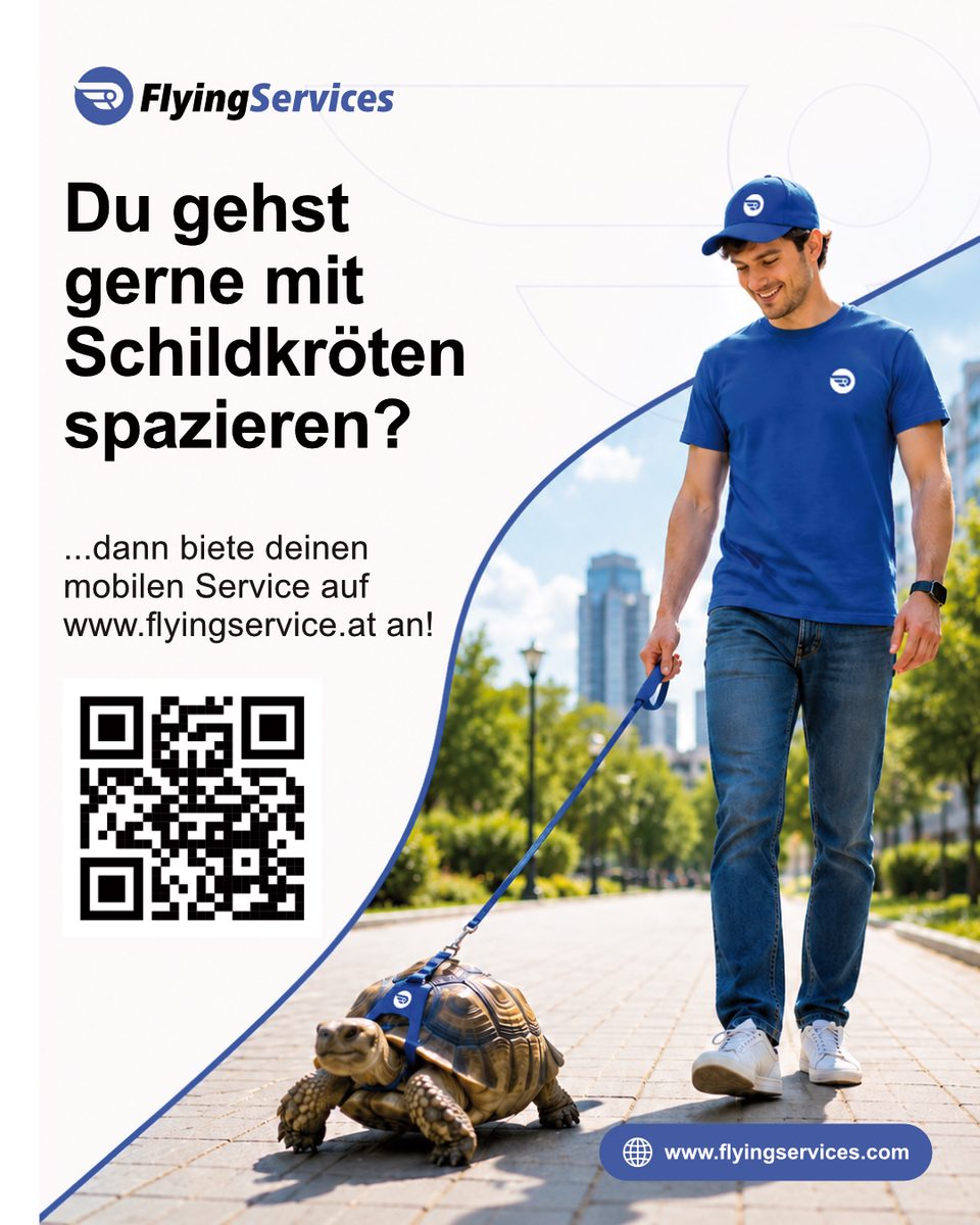 Mann der eine Schildkröte betreut